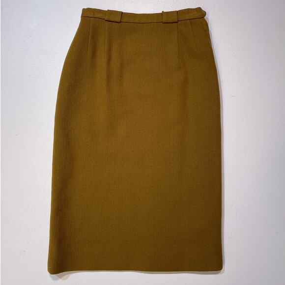Vintage 1960's PENDLETON Wool Pencil Skirt / Sz 8 / Midi Retro Dark Academia - Picture 1 of 8